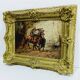 Wilfrid Constant Beauquesne -  Huile Sur Toile « Combat de cavaliers »