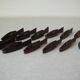 Set of 12 cutlery wooden knife rests carved in the shape of fish tableware