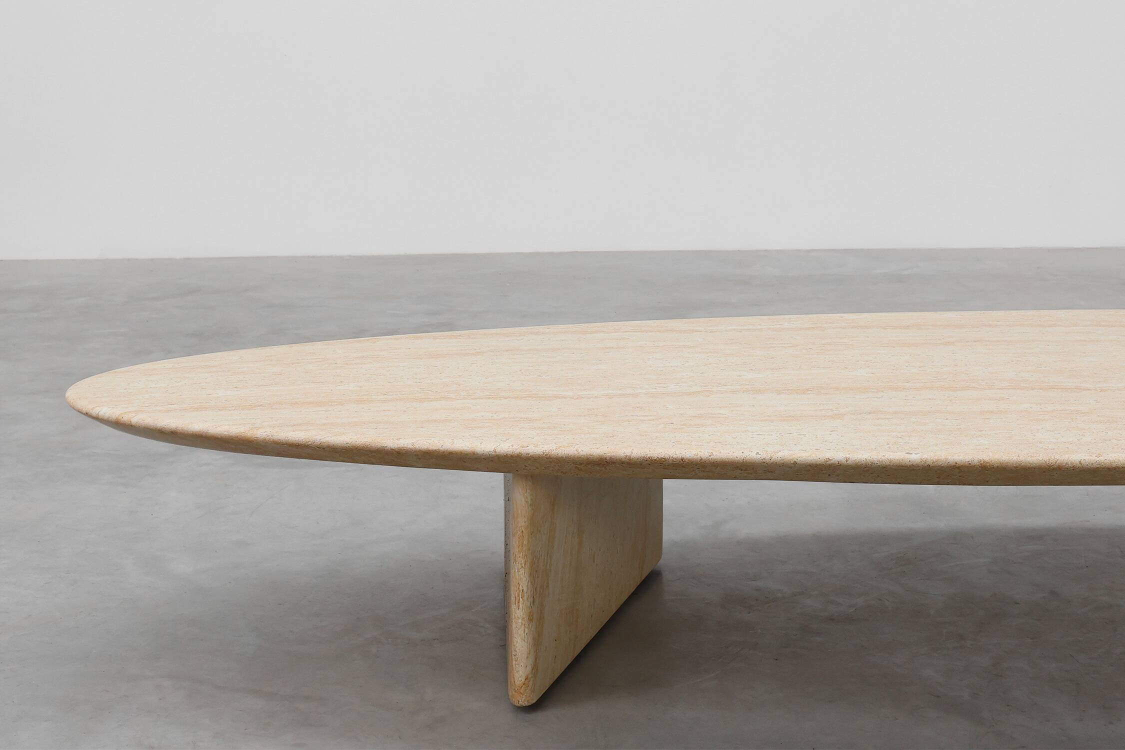 Travertine‑Look Coffee Table by Eichholtz, Germany, 20th Century