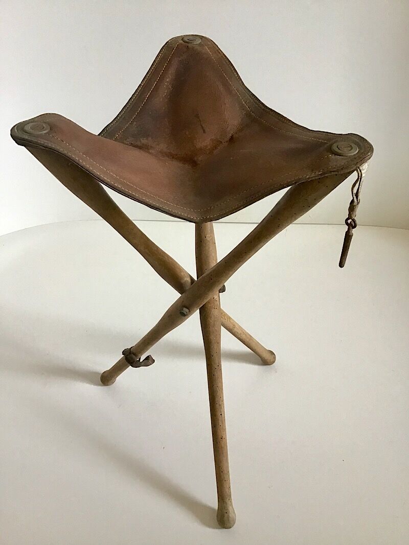 Vintage foldable painter's stool