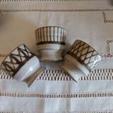 Vintage ceramic egg cups Vallauris Émile Masson