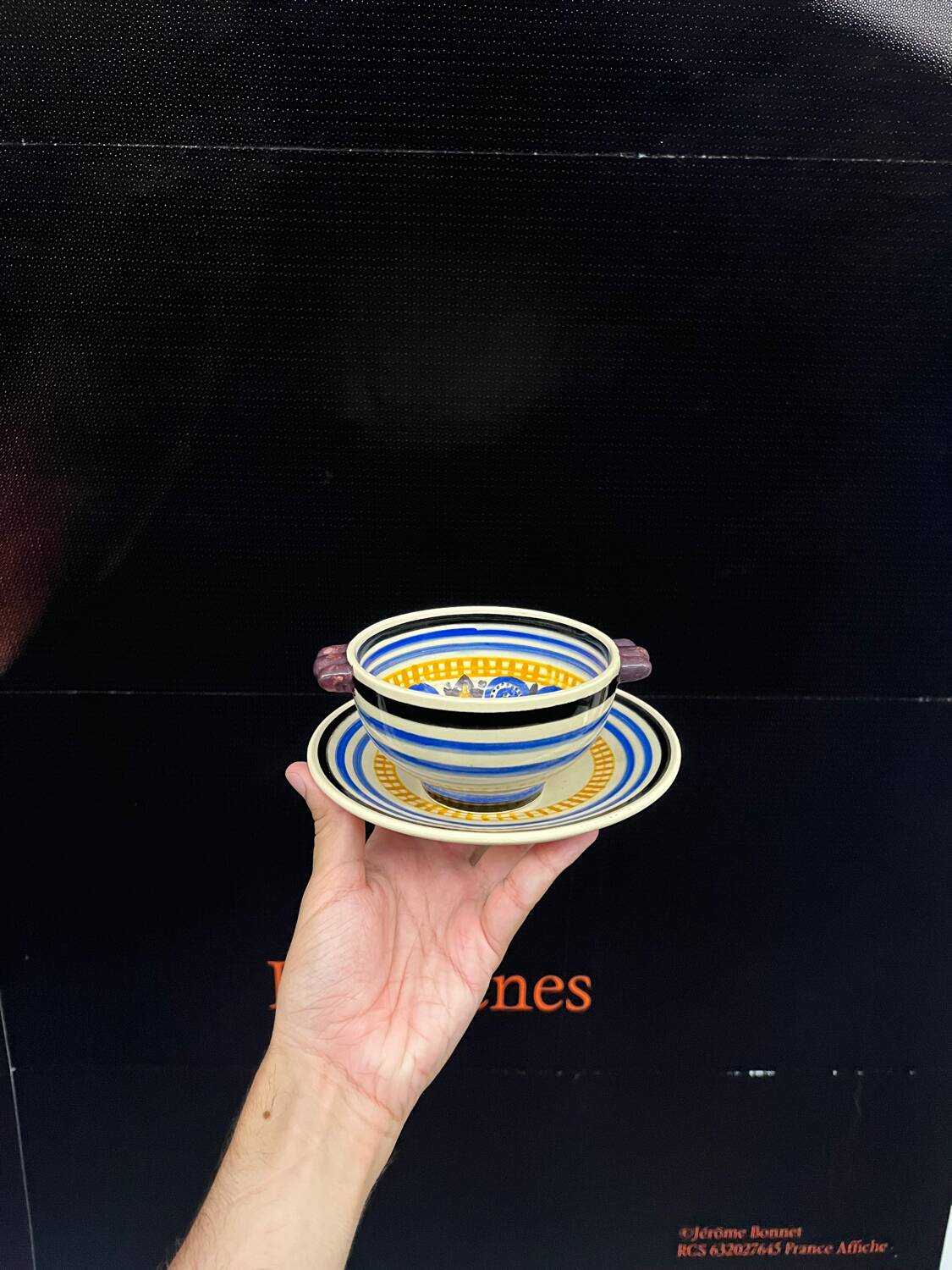 Henriot Quimper - bowl and its saucer