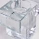 Glass tealight candle holder