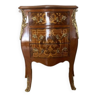 Mid 20th century italian inlaid bedside table