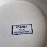 Old Sarreguemines fruit bowl, Carmen model