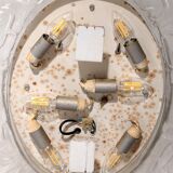 Oval Bathroom Wall Mirror with Lighting and Plexiglass Edge - Hillebrand