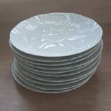 10 Limoge porcelain oyster plates
