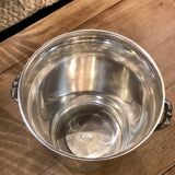 Silver metal champagne bucket