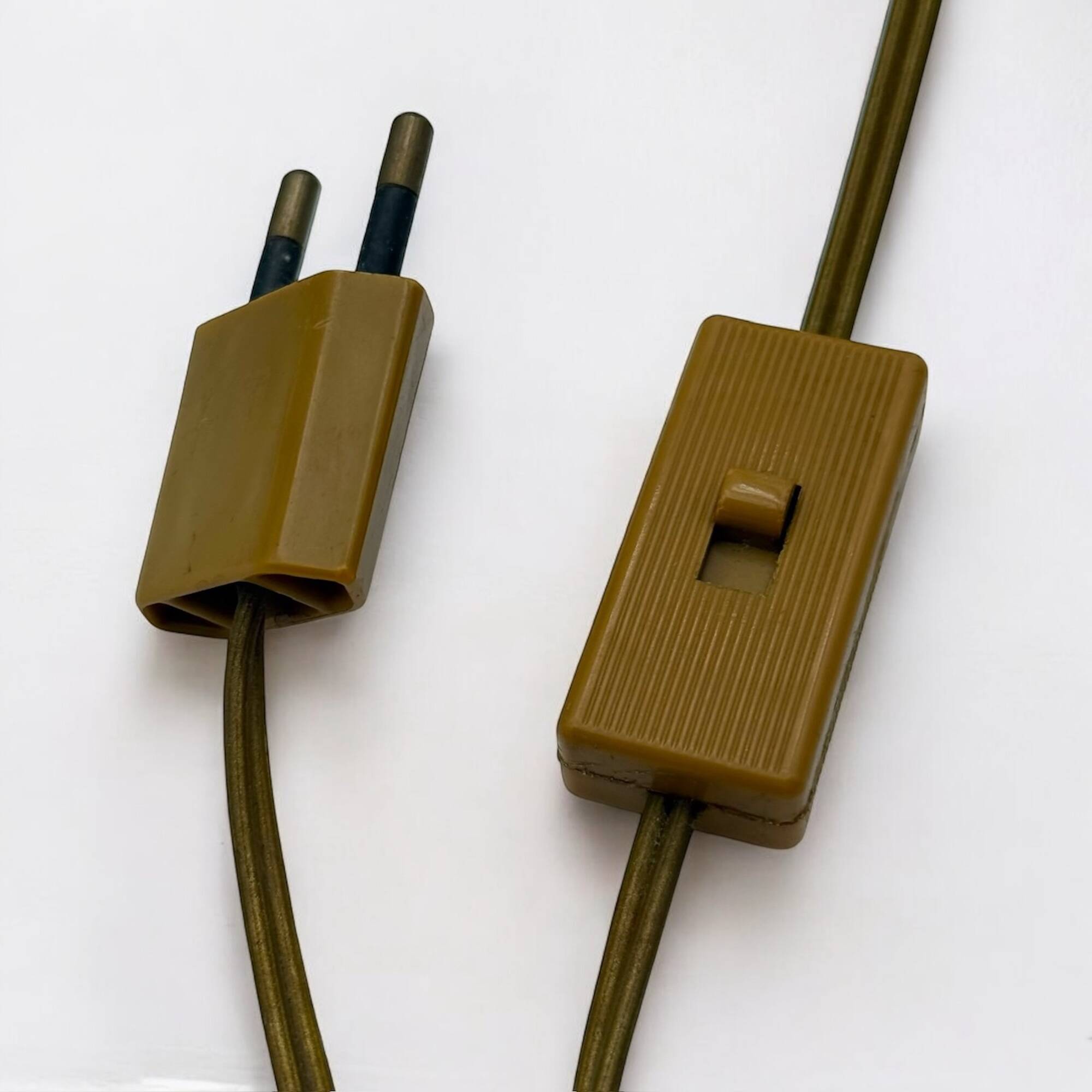 Vintage 70s Italian Table Lamp with Swirl Glass Globe and Brass Base