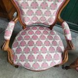Paire de fauteuils louis philippe en noyer