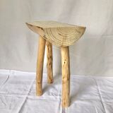 Wooden tripod farm stool
