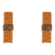 Pair of "Honey" wall lights in amazonite and amber. Contemporary work.