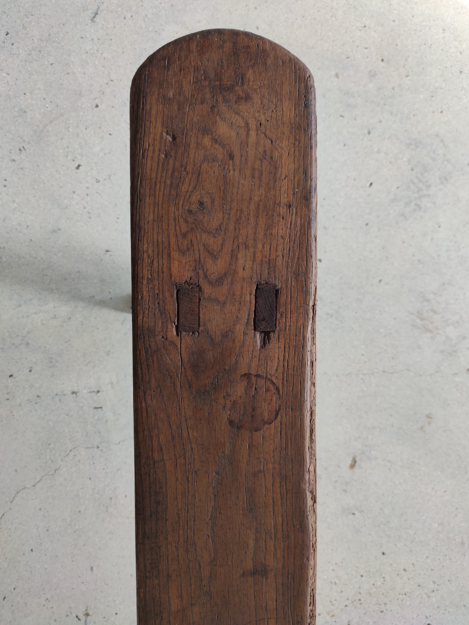 Pair of solid oak benches