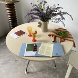 Tecno Nomos Round Table Brushed Metal