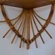Rattan angle shelf vintage 70s