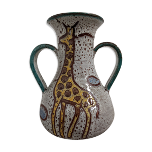 Vase zoomorphe en céramique vallauris années 50
