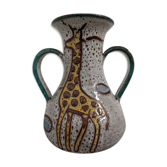 Zoomorphic ceramic vase Vallauris 50s