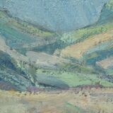 Carl Berndtsson, Swedish Modern Landscape, 1960s, Oil on Canvas, Framed