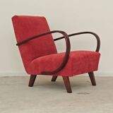 H410 Type C Powder Pink Armchair by Jindrich Halabala for Thonet 1930