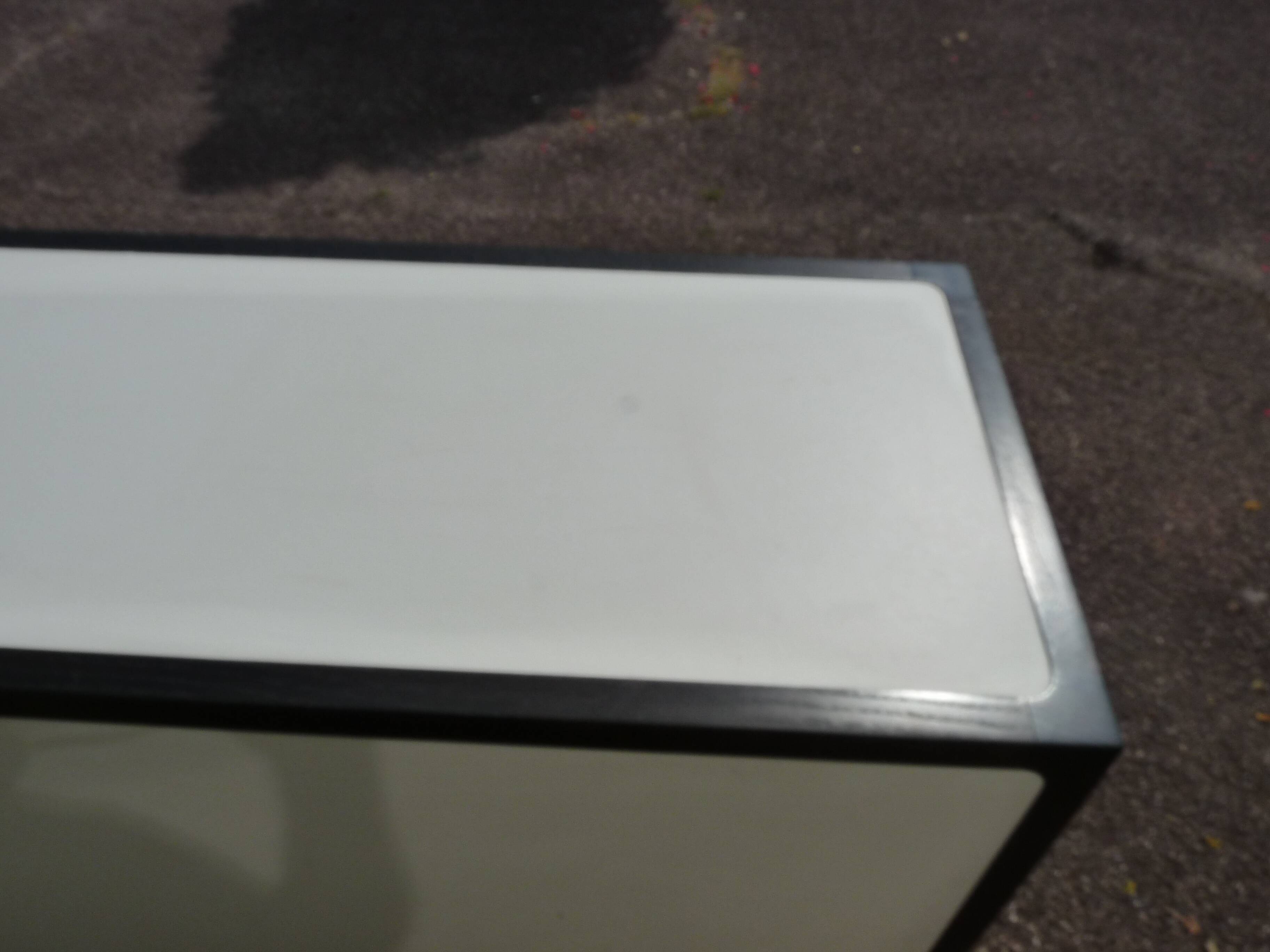 Wooden Sideboard - "Stollenlinie Brasilia" - German - 1960 - White - Black