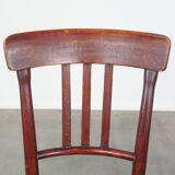 Original vintage Thonet design bistro chair with matte seat
