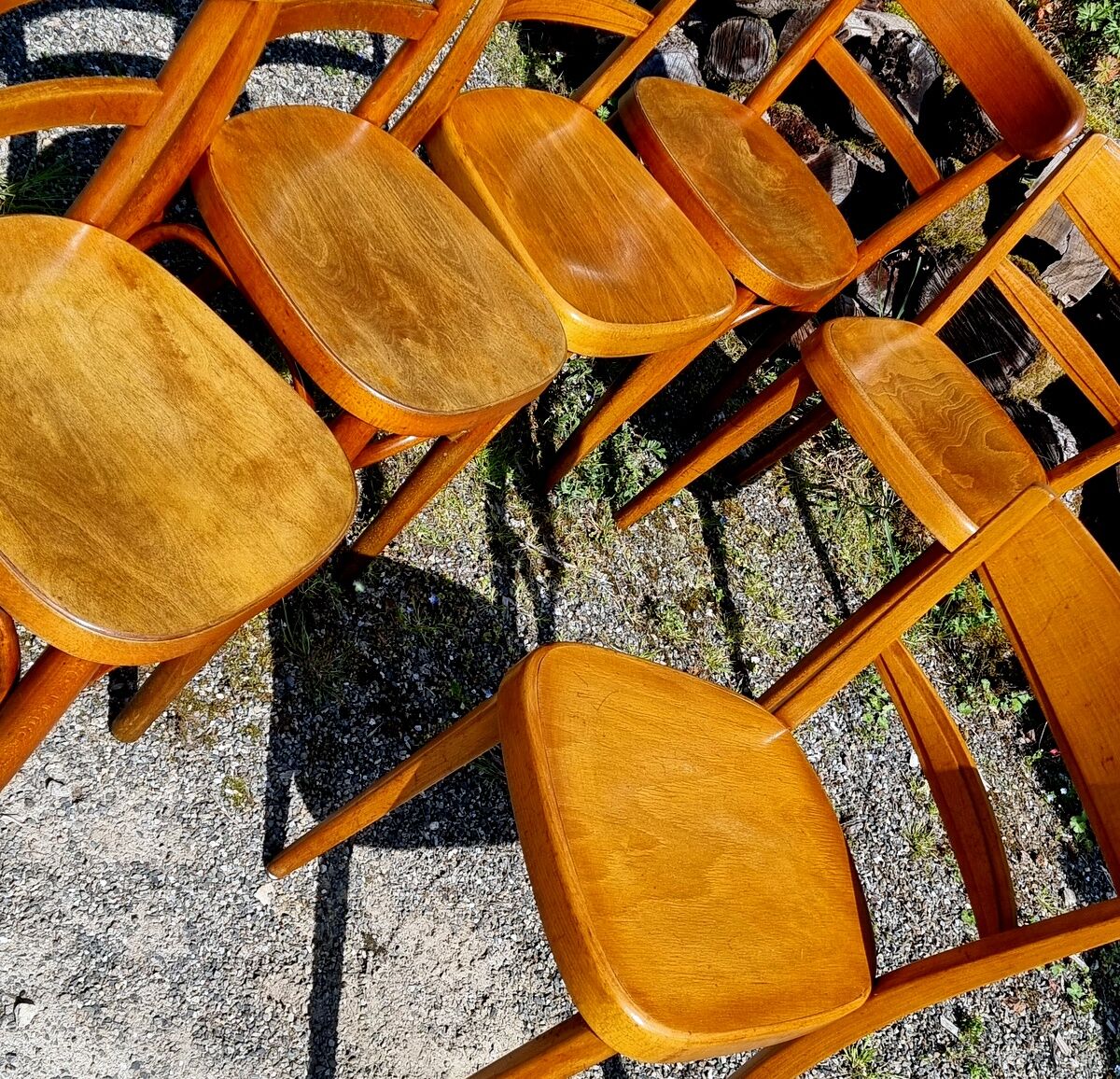 6 chairs bistro Horgen-Glarus Switzerland 30s-50s