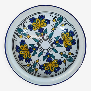 Assiette creuse à motifs fleuris