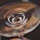 Set 11 Port Glasses White Wine Art Nouveau Crystal engraved Liseron
