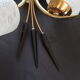 Brass and painted glass socnce 1950