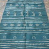 Kilim blue and white handmade  95x140cm