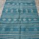 Kilim blue and white handmade  95x140cm
