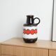 Ceramic vase with a handle, German design, 1960s, made in West Germany