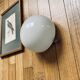 Small wall-mounted ceiling light half-moon 14 cm opal glass