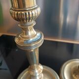 Pair of gilded bronze candlesticks
