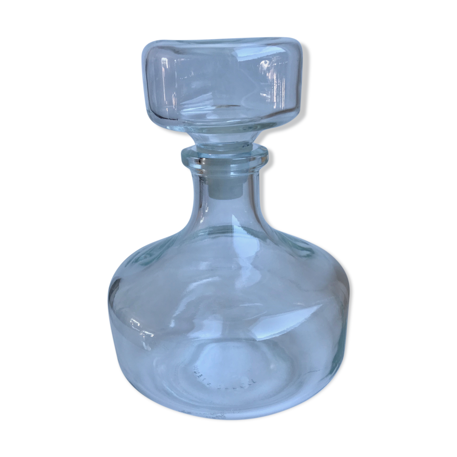 Glass wine decanter 70s