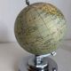 Vintage 1930 globe terrestrial old French Art Deco chrome base G Thomas