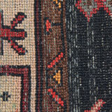 Traditional tribal wool runner rug long handwoven oriental carpet 155x320cm