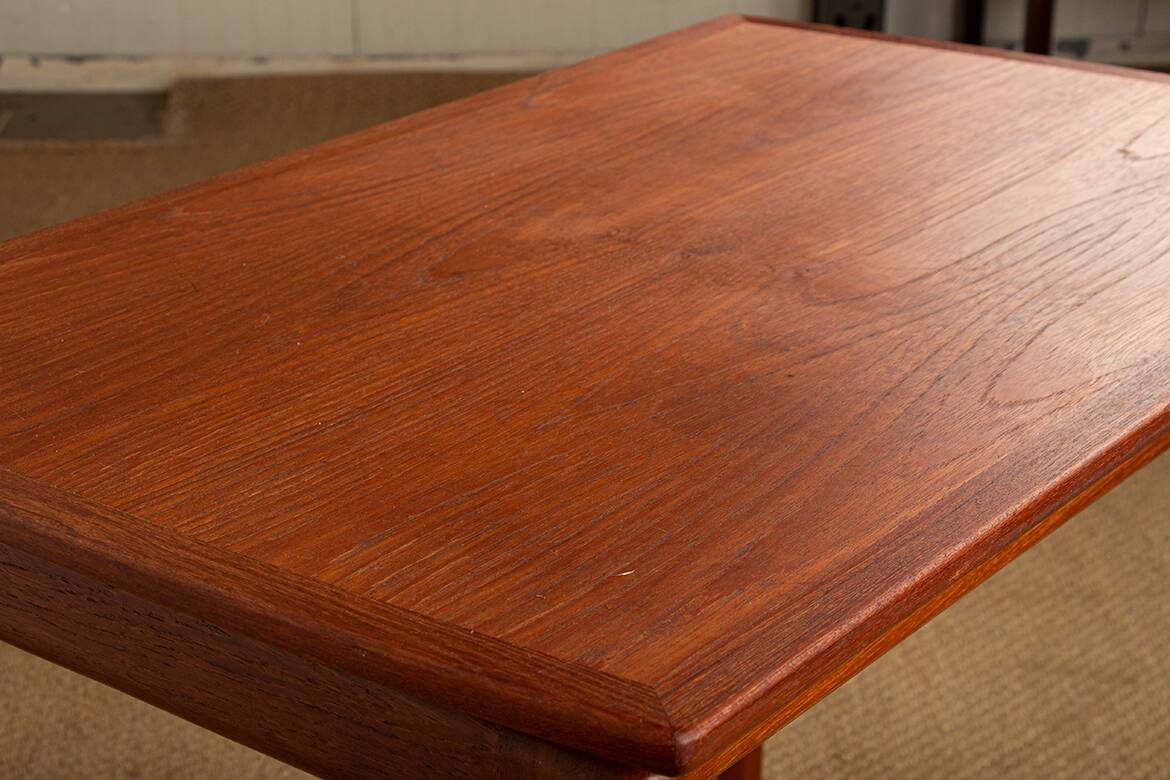 Danish teak coffee table model 019 by Ole Wansher for Poul Jeppesen.