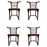 Chair Mod. Bat attributed to Josef Hoffmann for Thonet, 1890s