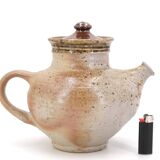 Large stoneware teapot by Pierre Digan, La Borne 1960s