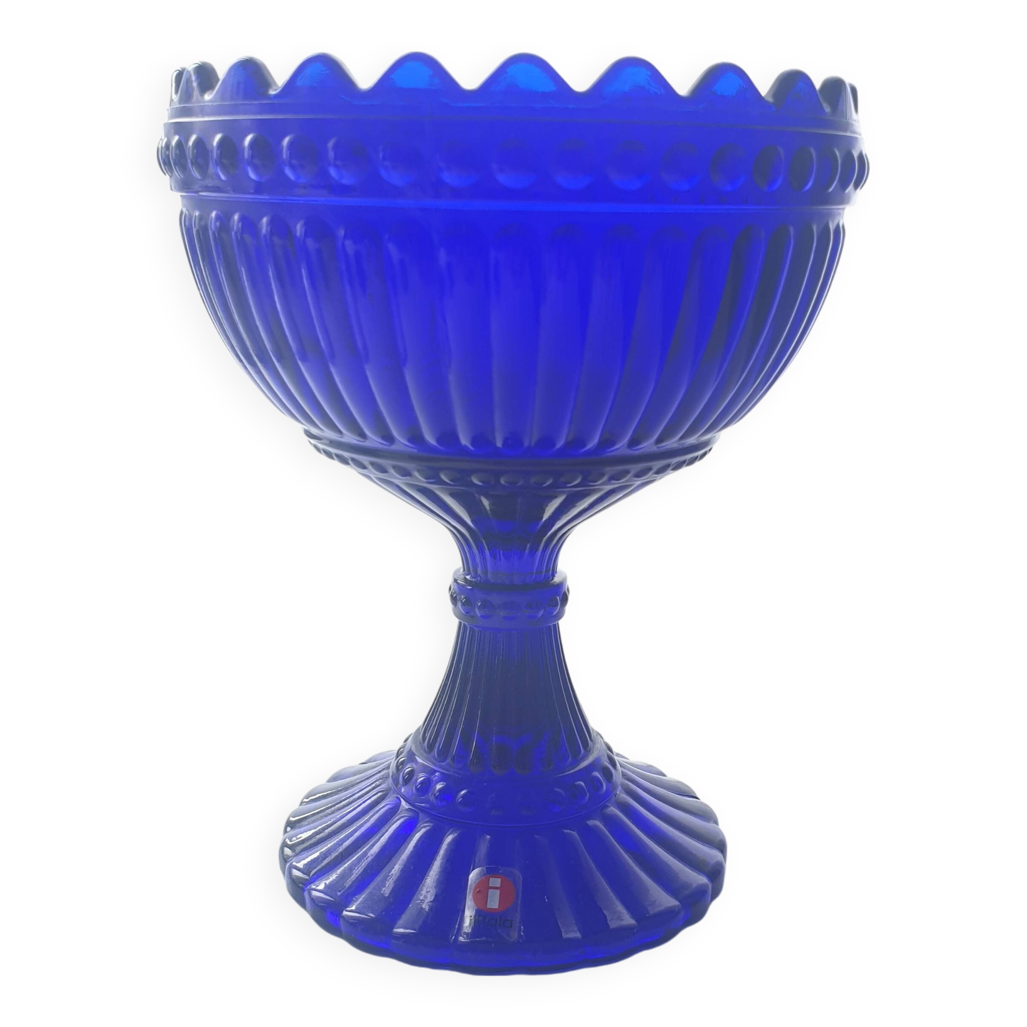 Coupe de Iittala, bleu cobalt, vintage années 80