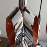 Raak 70s waterfall chandelier 5 chrome lights
