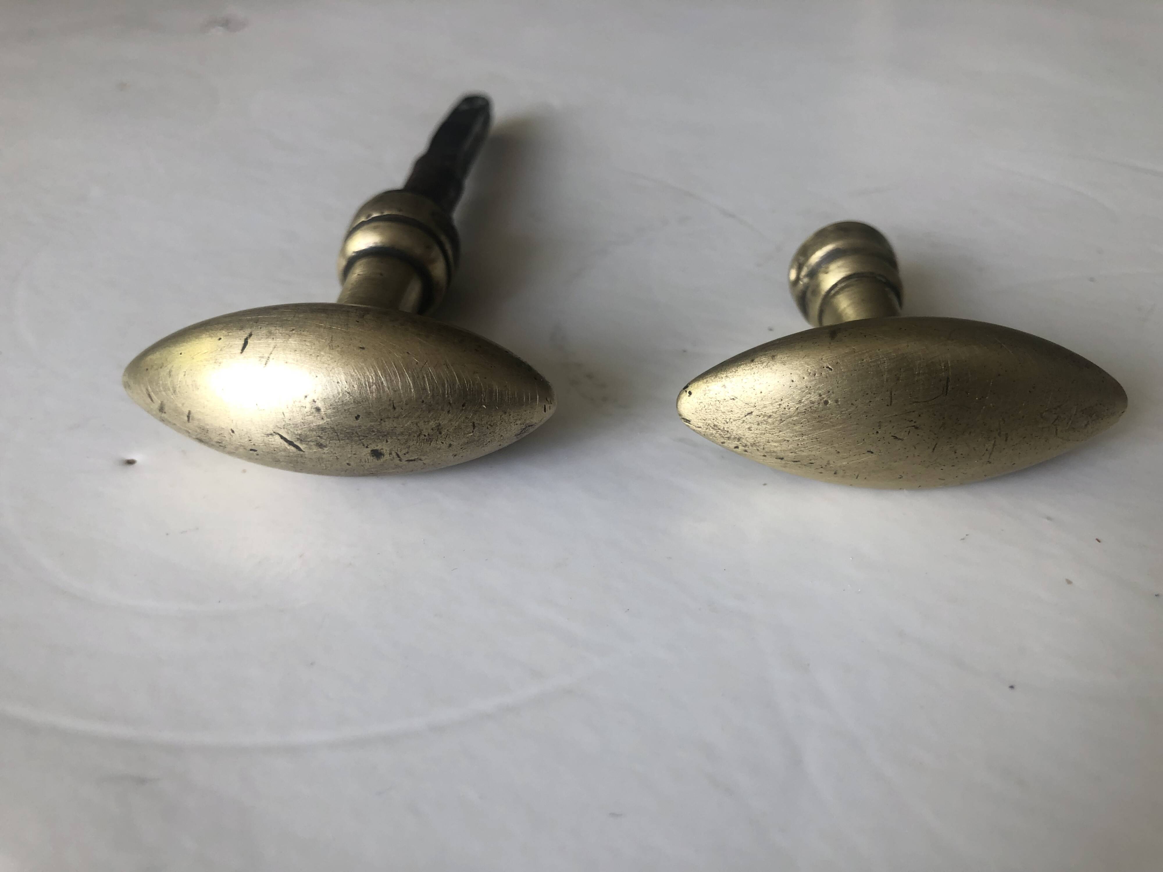 Pair of old bronze handles