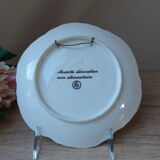 Decorative plate the old trades Knife ironer in the eighteenth century, small craft Paris