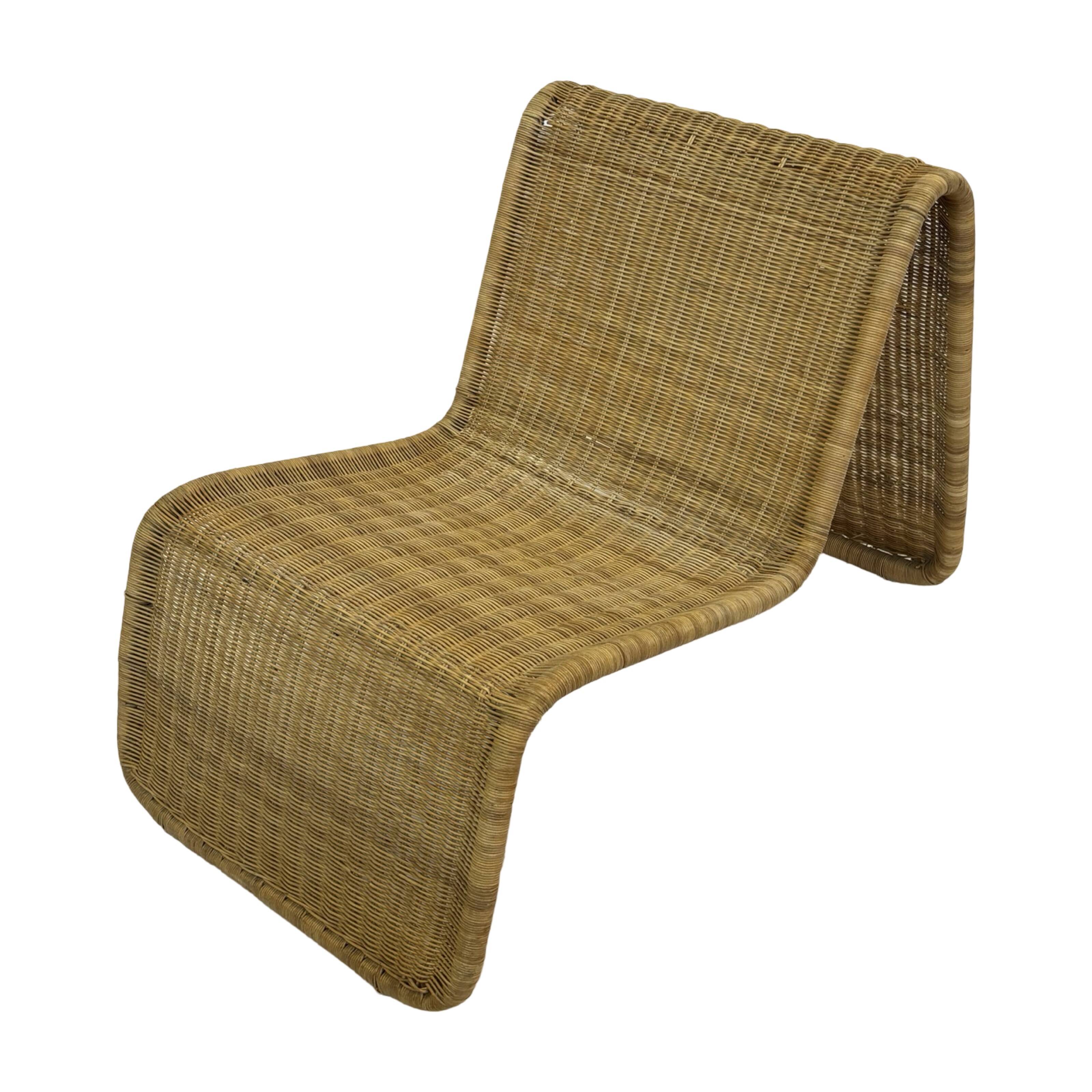 Vintage Ikea Hestra Wicker Lounge Chair 80's Design