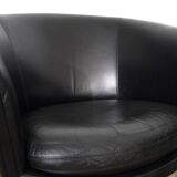 Pair of Scandinavian leather armchairs by Lennart Bender 1970