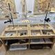 Old haberdashery display cabinet