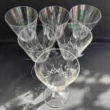 6 water glasses – Cristallerie de Nancy (1920-1934)