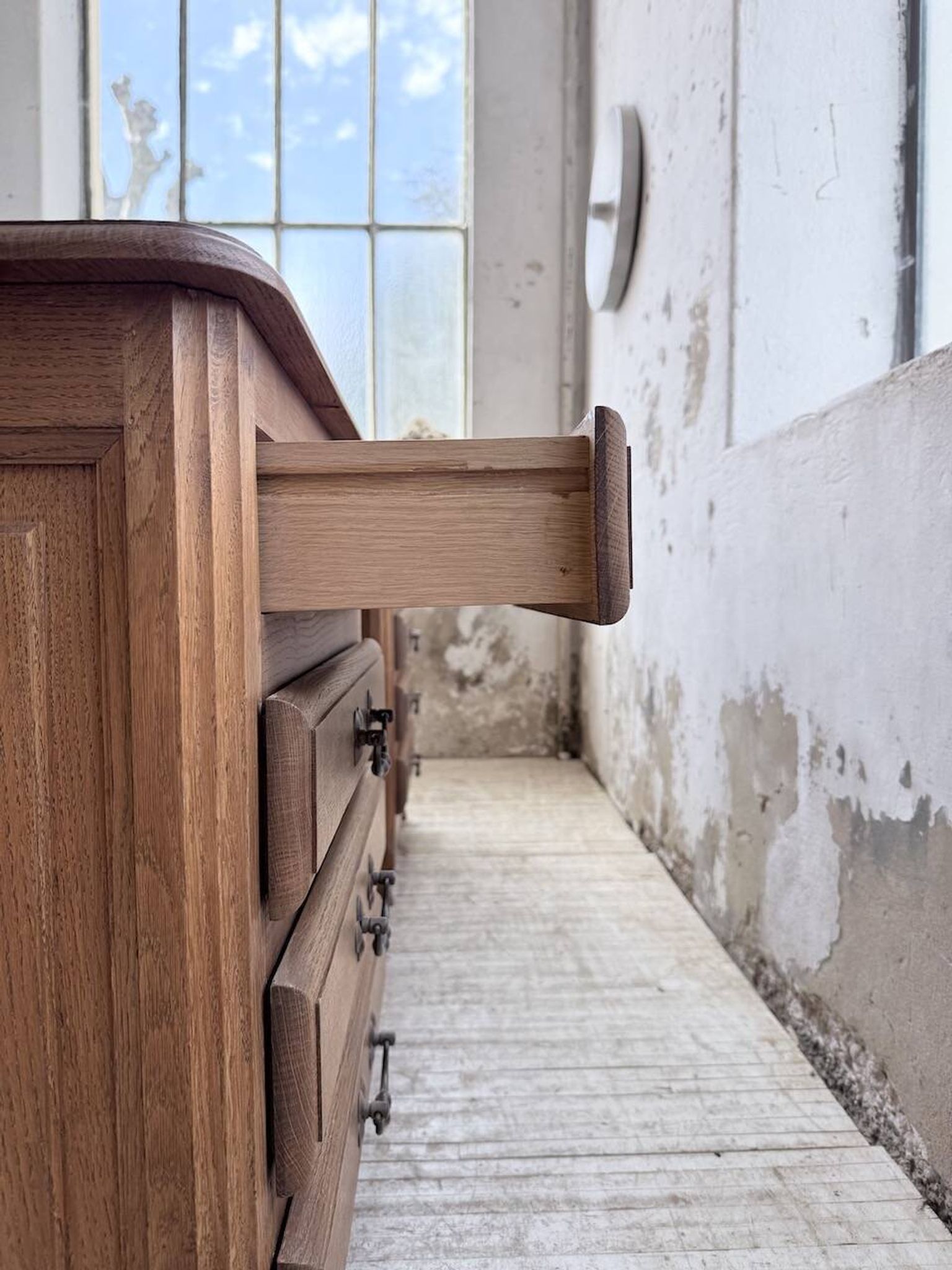Oak desk or counter 1960