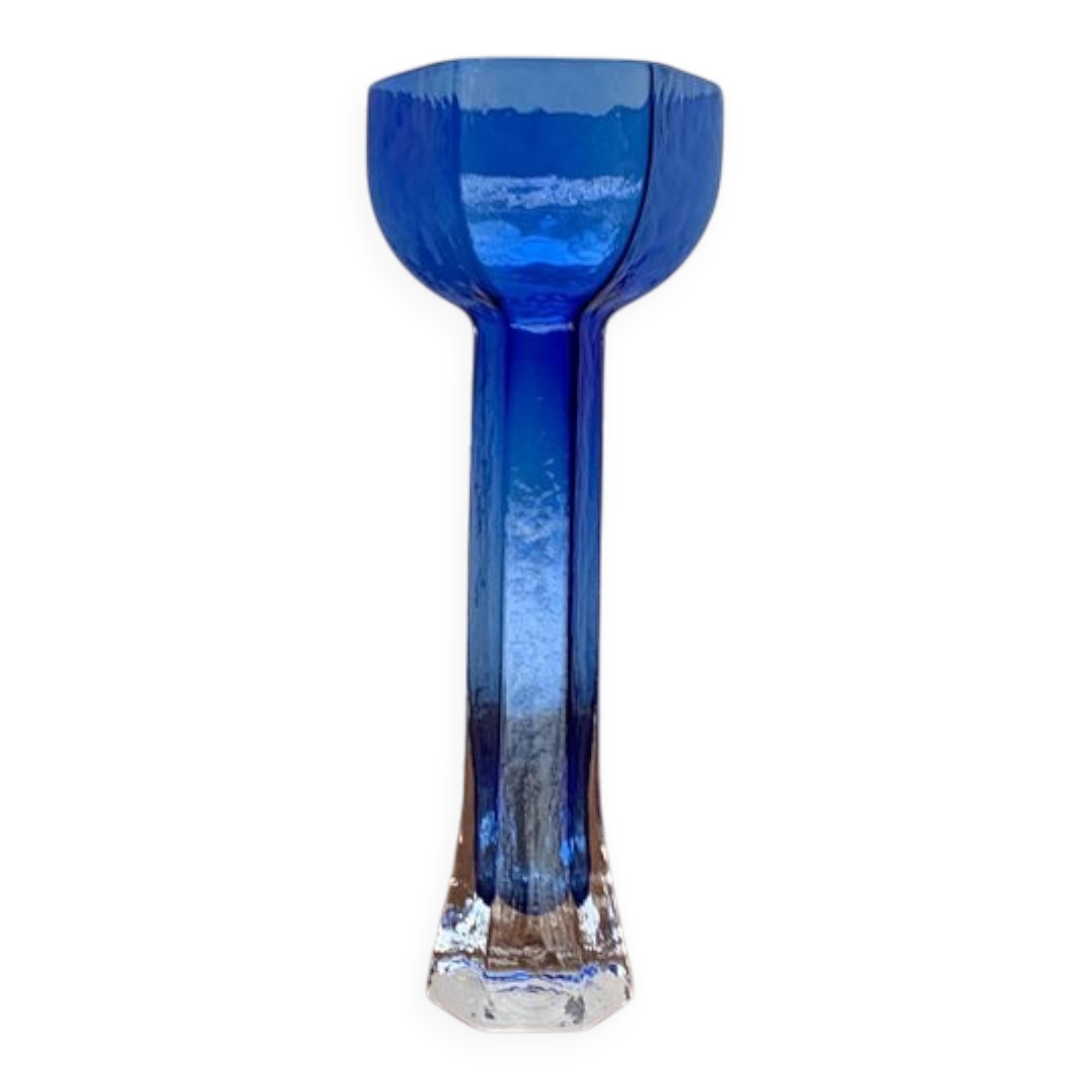Vintage Glass Art Vase by Renate Stock for Sea Glasbruk, Sweden, 1970s